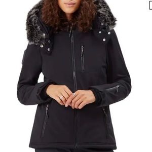 Sweaty Betty Size Small Ski Snowboard Jacket RECCO Removable Hood/Faux Fur ❄️